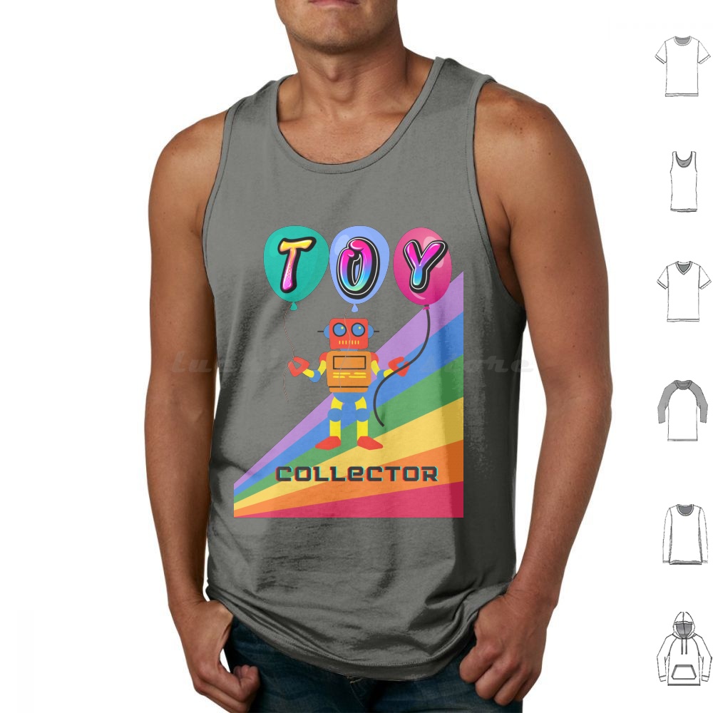 Vintage Toys Collector - Camisetas Regatas de Algodão com Estampa