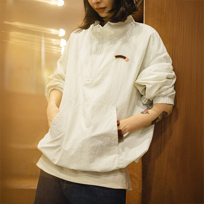Vintage Zip Hoodie - Maden feminino vintage meio zíper gola