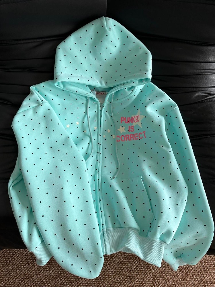 Vintage Zip Hoodie - Nova Moda Primavera Y2K Estilo Americano: