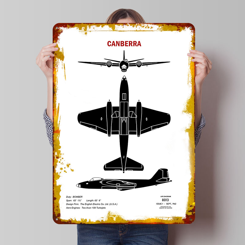 Placa de Metal Retrô Vintage P - Canberra Vintage & Collectible Centre Reviews avaliação e preço