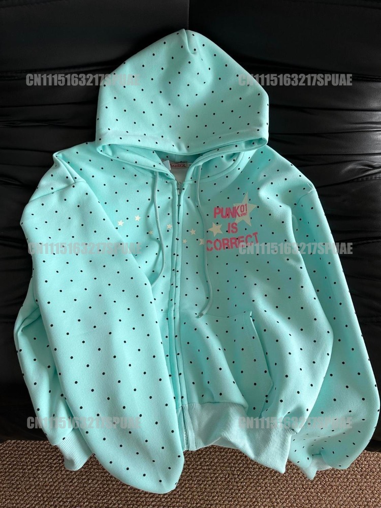 Jaqueta Feminina Estilo Americ - Vintage Zip Hoodie avaliação e preço