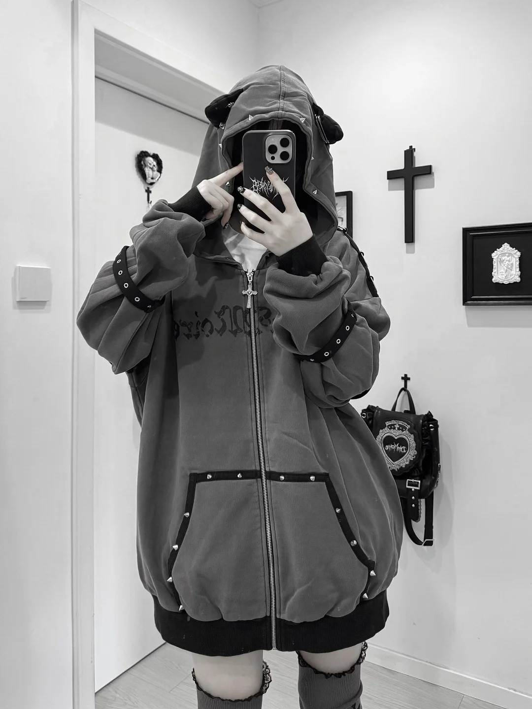 Streetwear harajuku hoodies ja - Vintage Zip Hoodie avaliação e preço