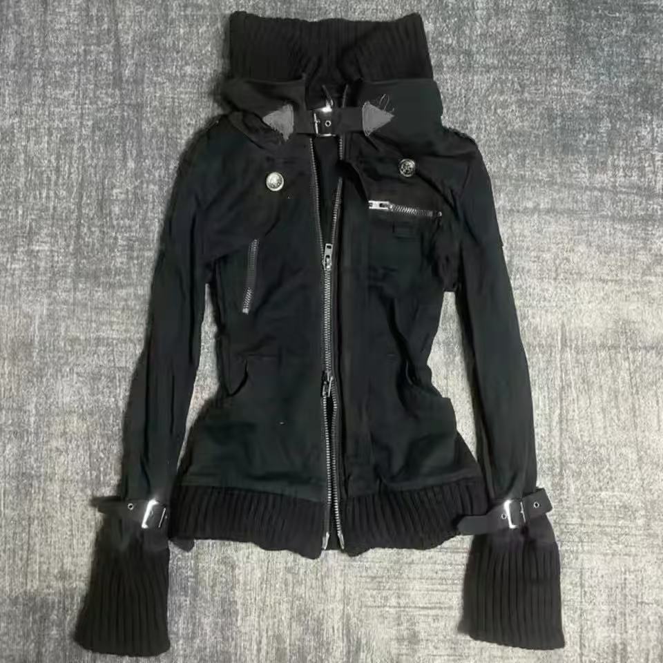 Jaqueta Casual Feminina Y2K Gó - Vintage Zip Hoodie avaliação e preço