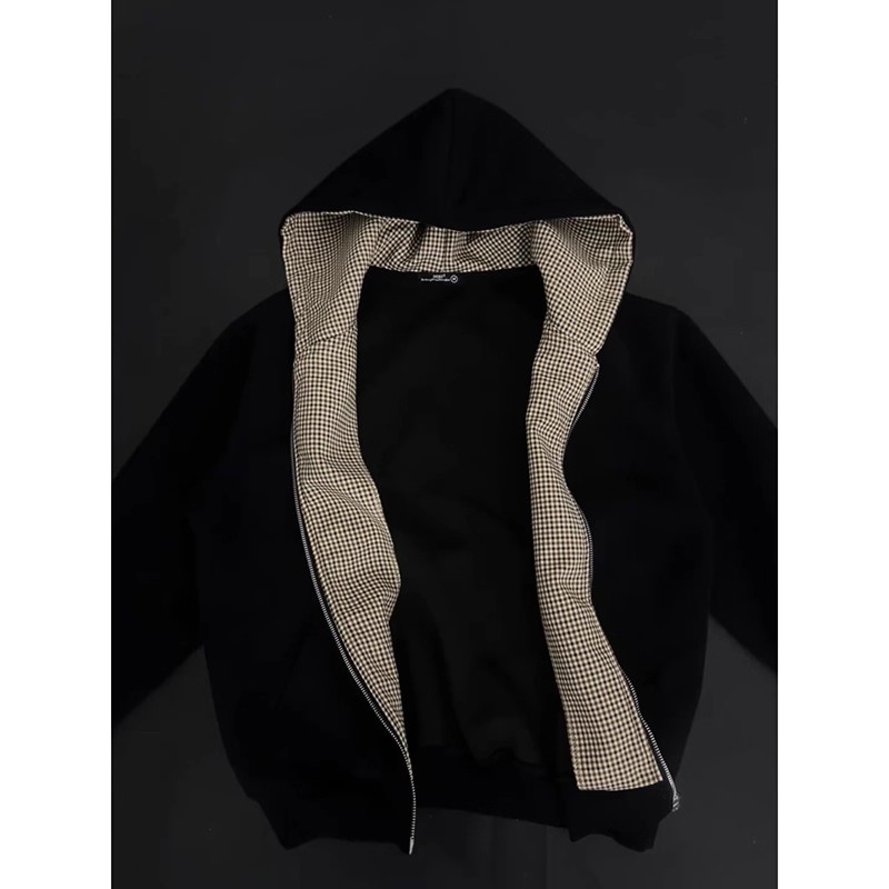 QICHE Jaqueta Casual Masculina - Vintage Zip Hoodie avaliação e preço